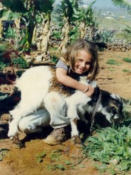 Camel Park Teneriffa Ziege und Kind