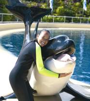 Claudia Vollhardt im Loro Parque