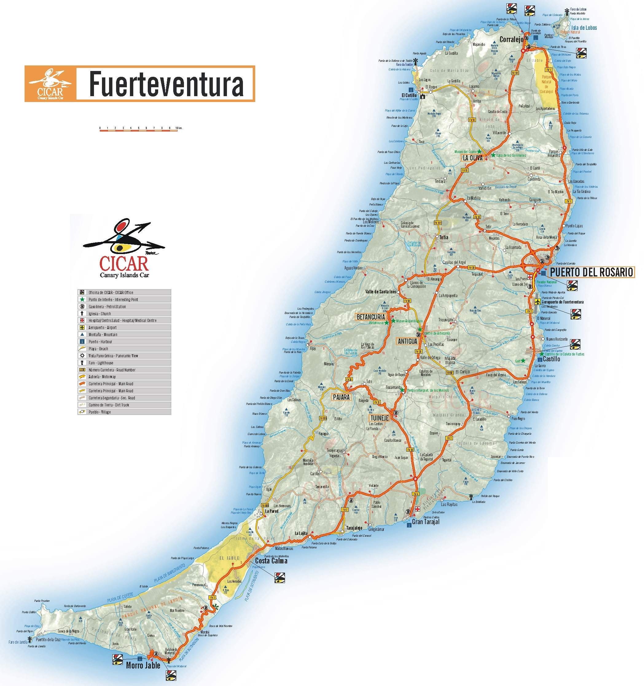 Fuerteventura Karte